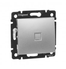 Valena Алюминий Выключатель 1-клавишный с подсветкой  770110  Legrand