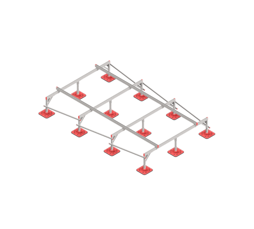 Опорная конструкция для установки оборудования TECHNORAPTOR FOOT 2500х4000  KM-TR-F-SSEI-2500-4000  КМ - профиль