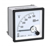 Вольтметр аналоговый шкала 300В AC 72х72мм КТ 1,5  50242DEK  DEKraft