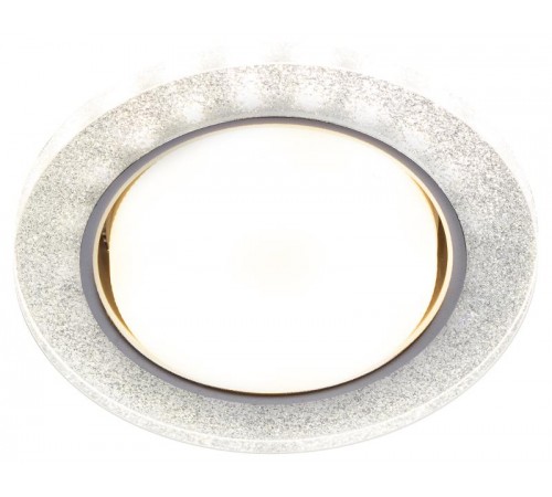 Cветильник встраиваемый со светодиодной подсветкой DK LD51 CH/SHSL GX53 хром серебро  Б0057466  ЭРА