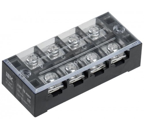 Блок зажимов БЗН ТВ-1004 10 мм2 100A 4 пары  YZN41-04-010-K02  IEK