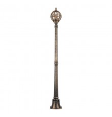 Светильник садово-парковый PL3707 60W 230V E27 180*180*1620мм черное золото (столб 1.45M)  11379  FERON