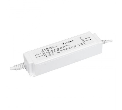 Блок питания ARPJ-SP-341750-PFC (60W, 20-34V, 1.75A) (Arlight, IP67 Пластик, 5 лет)  038621  Arlight