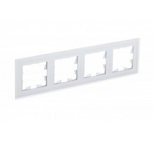 AtlasDesign Nature Белый Рамка 4-ая, матовое стекло  ATN330104 SE