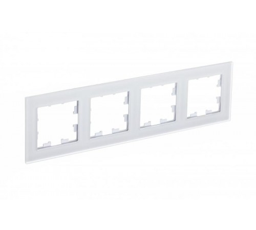AtlasDesign Nature Белый Рамка 4-ая, матовое стекло  ATN330104 SE