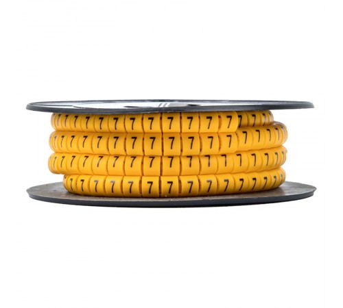 Маркер-кабельный 2,5кв.мм "7" (1000шт.) (ЕС-1) EKF PROxima  plc-KM-2.5-7  EKF