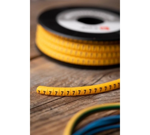 Маркер-кабельный 2,5кв.мм "7" (1000шт.) (ЕС-1) EKF PROxima  plc-KM-2.5-7  EKF