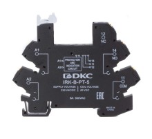 Колодка ультратонкая для реле серии RIS, вх. напр. 230V AC/DC, push-in клеммы  IRK-B-PT-5  DKC