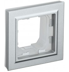BRITE Рамка 1-ая IP44 РУ-1-БрА-44 алюминий   BR-M12-44-K47  IEK