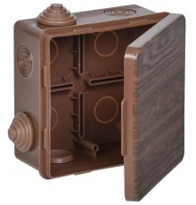 Коробка расп. КМ 100х100х50мм о/к IP54 8 вв. дуб  UKO31-100-100-050-K24-54  IEK