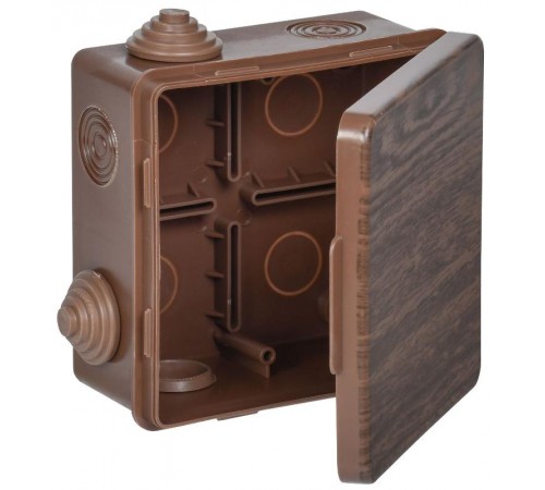 Коробка расп. КМ 100х100х50мм о/к IP54 8 вв. дуб  UKO31-100-100-050-K24-54  IEK