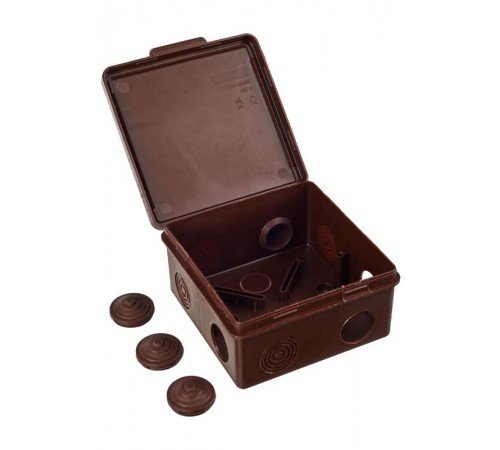 Коробка расп. КМ 100х100х50мм о/к IP54 8 вв. дуб  UKO31-100-100-050-K24-54  IEK