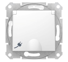 Sedna Белый Розетка 16А IP44  с з/к, с крышкой, cо шторками,  быстрозаж. клеммы  SDN3100521  Schneider Electric