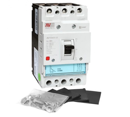 Выключатель автоматический AV POWER-1/3  40А 80kA TR AVERES  mccb-13-40H-TR-av  EKF