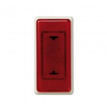 Simon 27 Индикатор системы "ждите-входите", прозрачный красный рассеиватель, узкий модуль, S27, слоновая кост  27810-31  Simon