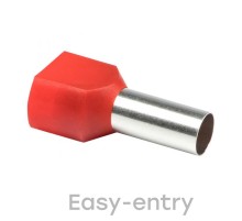 Наконечник штыревой втулочный изолированный НШвИ(2) 10,0-14 (50шт.) EKF PROxima  nhvi2-10,0-14  EKF