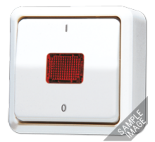 Выключатель контрольный 10 AX 250 V ~ для накладного монтажа  602KOA  Jung