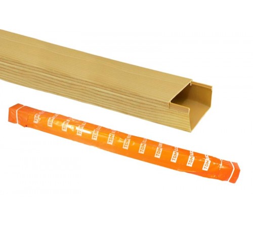 Кабель-канал 100х60 желтая сосна 3D (12м)  SQ0402-0610  TDM