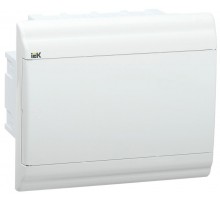 Корпус пластиковый встраиваемый на 9 модулей ЩРВ-П-9 IP41 (210х252х102мм) PRIME белая дверь  MKP82-V-09-WD-41-20  IEK
