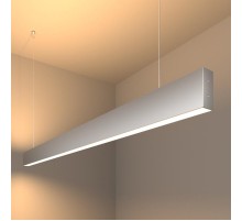 Светильник светодиодный подвесной линейный двусторонний 128см 50W 3000K матовое серебро (101-200-40-128)  a041492  Elektrostandard