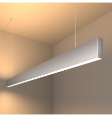 Светильник светодиодный подвесной линейный двусторонний 128см 50W 3000K матовое серебро (101-200-40-128)  a041492  Elektrostandard