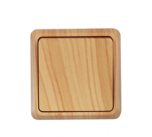 ОКТАВА сосна Выключатель 1-клавишный О/У 10А ВС20-1-0-ОС  EVO10-K03-10-DC  GENERICA