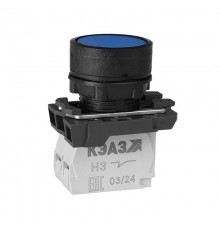 Кнопка КМЕ4510м-синий-1но+0нз-цилиндр-IP54  354380  КЭАЗ