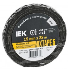 Изолента Х/Б MIXTAPE 5 15мм 28м   UIZ20-15-28-K02  IEK