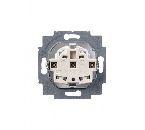 ABB Levit Серый / белый Розетка с з/к со шторками 16А  5520H-A03457 16W  2CHH203457A6016  ABB