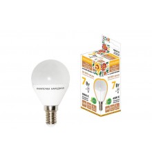 Лампа светодиодная FG45-7 Вт-230 В-4000 К-E14 Народная  SQ0340-0186  TDM