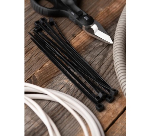 Хомут нейлоновый ЧЕРНЫЙ 4,8х120 (уп./100шт) EKF Simple  plc-cb-4.8x120  EKF