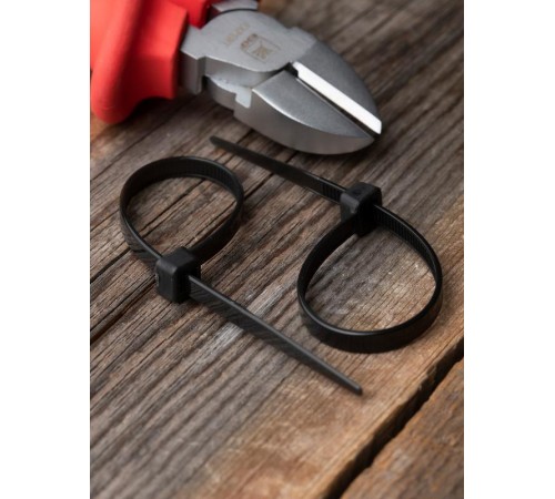 Хомут нейлоновый ЧЕРНЫЙ 4,8х120 (уп./100шт) EKF Simple  plc-cb-4.8x120  EKF