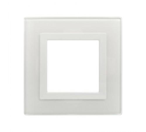 Рамка из натурального стекла, "Avanti", белая, 2 модуля  4400822  DKC