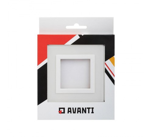 Рамка из натурального стекла, "Avanti", белая, 2 модуля  4400822  DKC