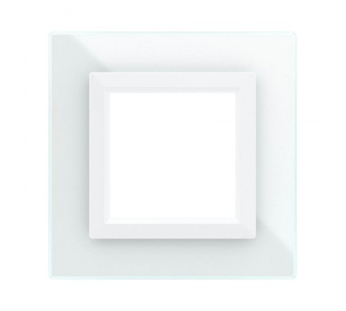 Рамка из натурального стекла, "Avanti", белая, 2 модуля  4400822  DKC