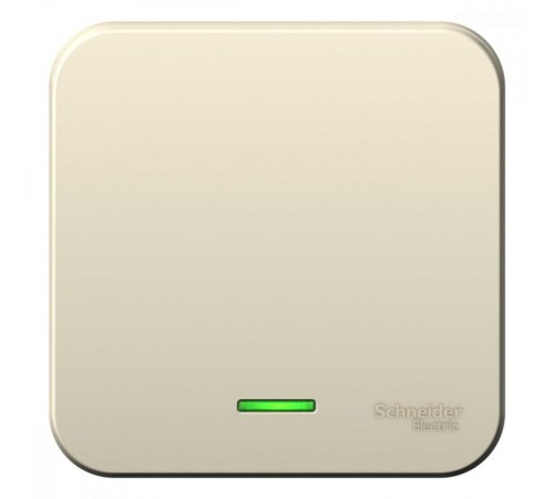 Blanca Молочный О/У Выключатель 1-клавишный с подсветкой, 6А, 250В  BLNVA061102  SE