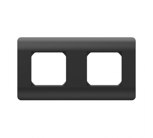 Рамка 2-ая, универсальная, черный(NEW3-E)  431496  CHINT