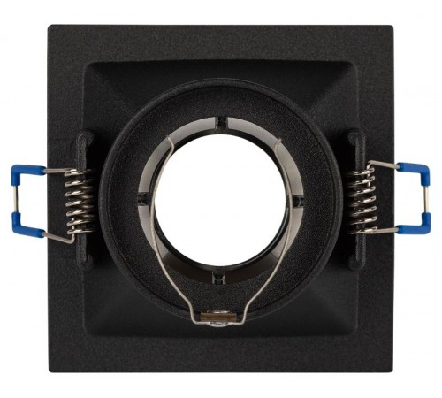 Cветильник встраиваемый декоративный KL102 BK/CH MR16 GU5.3 черный хром  Б0056356  ЭРА