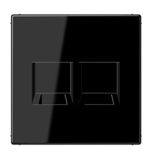 Плата (фиксация защёлкиванием) для двух модулей; термопласт; черный LS1969-2WESW Jung