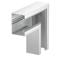 Плоский угол кабельного канала Rapid 80 нерегулируемый 90x130 мм (алюминий) (GA-SF90130EL)  6276923  OBO Bettermann