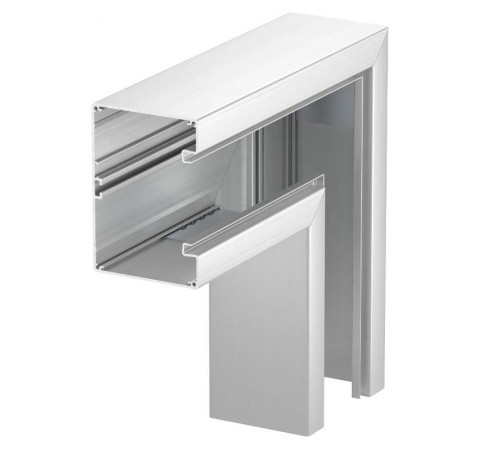 Плоский угол кабельного канала Rapid 80 нерегулируемый 90x130 мм (алюминий) (GA-SF90130EL)  6276923  OBO Bettermann