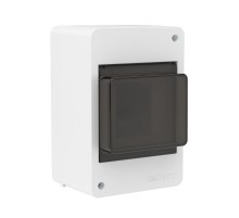 Щиток 4 мод настенный FRAME, белый, с тонированной дверцей  F04W0WD  DKC