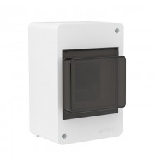 Щиток 4 мод настенный FRAME, белый, с тонированной дверцей  F04W0WD  DKC