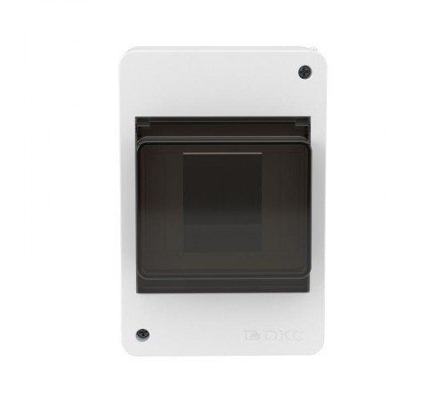 Щиток 4 мод настенный FRAME, белый, с тонированной дверцей  F04W0WD  DKC