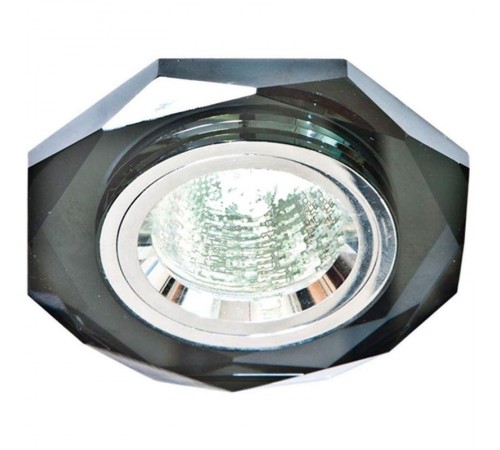 Светильник точечный встраиваемый под лампу 8020-2 MR16 50W G5.3 серый, серебро/ Grey-Silver  19704  FERON