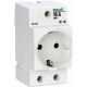 Розетка модульная на DIN-рейку 2P+PEN 16A РМ-102 220В D  18012DEK  DEKraft
