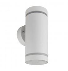 Светильник садово-парковый, 230V 2*GX53, DH1002, белый ( на стену вверх/вниз )  48316  FERON