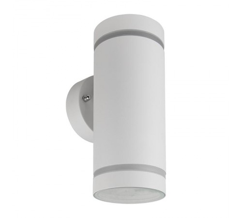 Светильник садово-парковый, 230V 2*GX53, DH1002, белый ( на стену вверх/вниз )  48316  FERON