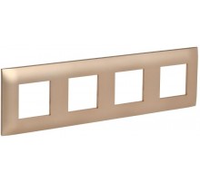 SKANDY Рамка 4-местная SK-F04Sa песочный  SK-M42-K98  IEK