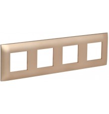 SKANDY Рамка 4-местная SK-F04Sa песочный  SK-M42-K98  IEK